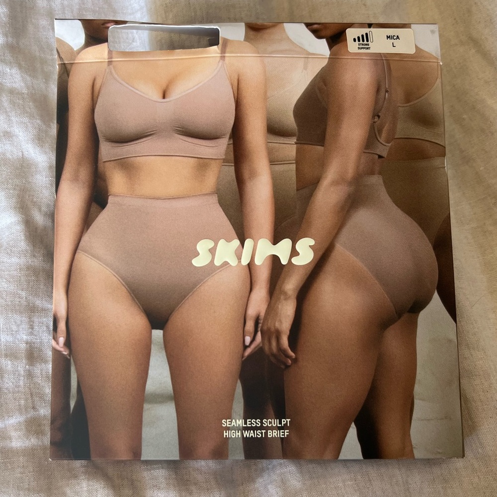 Skims Seamless Sculpt High Waist Brief LARGE